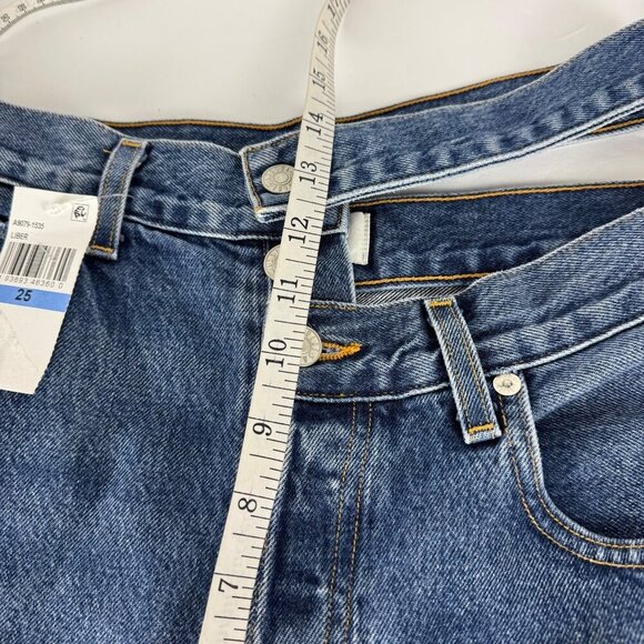 AGOLDE NEW Broken Jean Medium Wash Straight Leg Button Fly Size 26 Designer - Picture 14 of 14